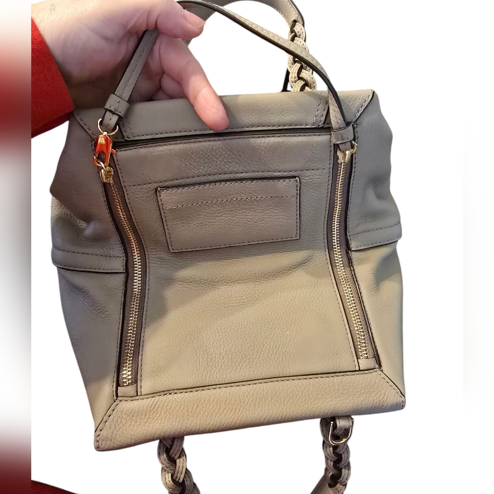 Tory Burch RARE Peace Dove Half Moon Satchel & Wallet Set With Dustbag In EUC - Picture 15 of 16
